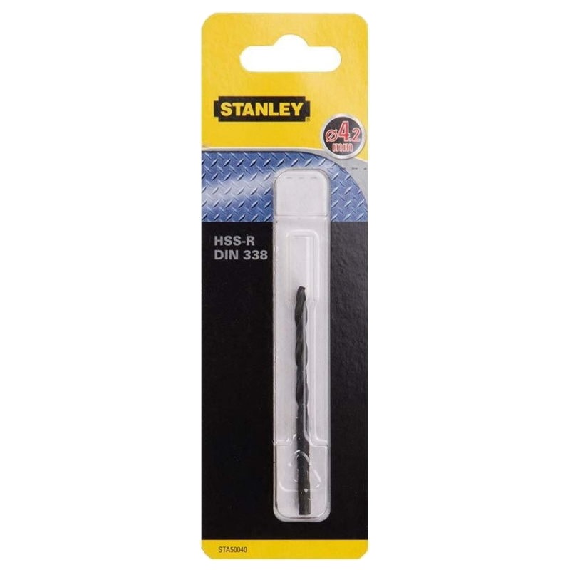 Сверло по металлу Stanley STA50040-QZ, HSS-R, 4,2 мм, 1 штука в Твери