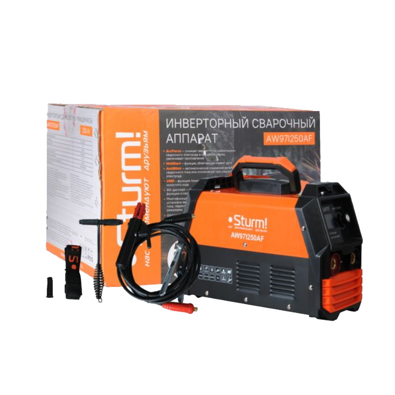 Сварочный инвертор Sturm! AW97I250AF (250А, ПВ 60%, 170-250В, сенсор) в Твери
