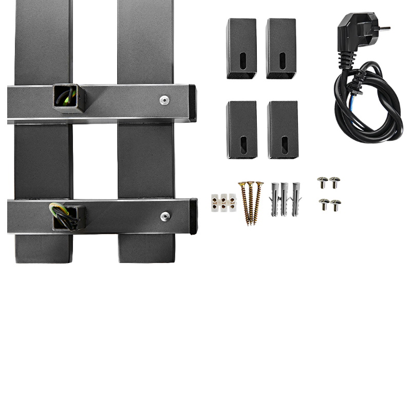 Полотенцесушитель электрический Stout SHQ-N4QQ-010050 NEOSOUL quadro, 100*50, графит