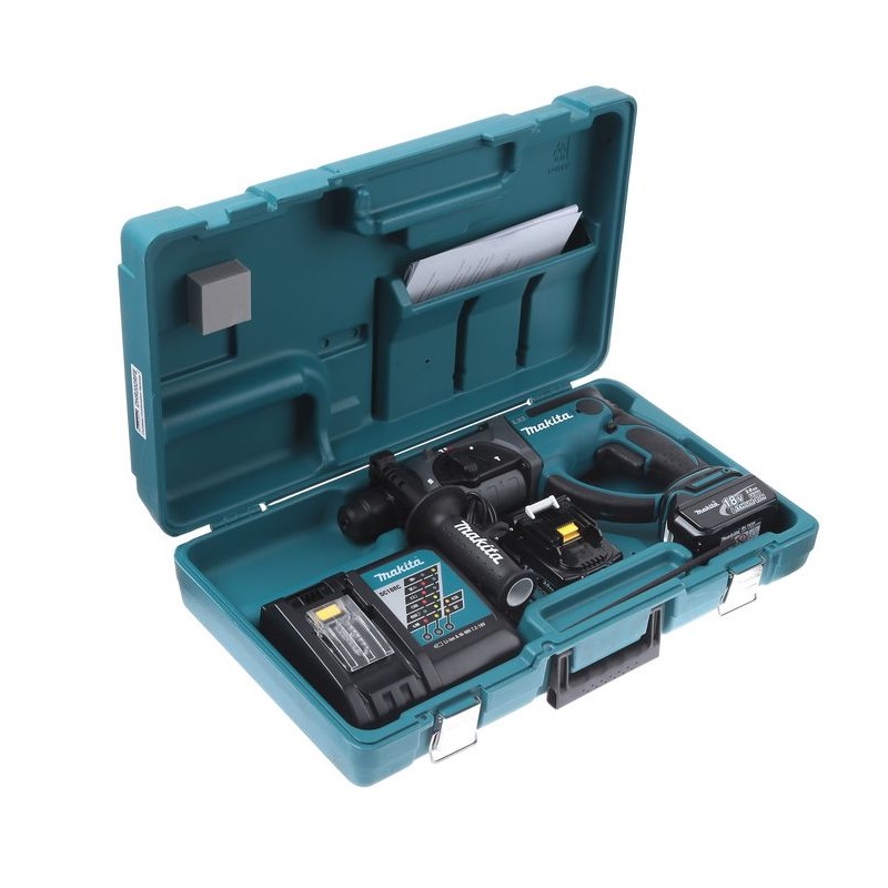 Аккумуляторный перфоратор Makita DHR 202 RFE в кейсе, с защитной муфтой в Александрове