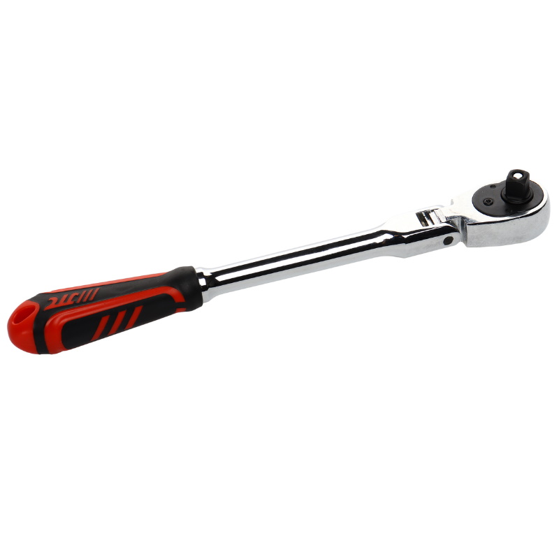 Трещотка шарнирная JTC JTC-7323A 38 72 зуба с резиновой рукояткой длина 268 мм 2520₽