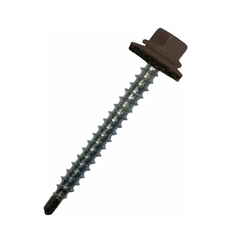 Саморез кровельный Starfix SMC2-44456-200 48х35 мм цинк шайба с прокл PT1 RAL 8019 200 шт в карт уп 595₽