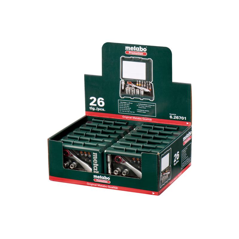 Набор бит и головок Metabo 626701000, 26 предметов в Костроме