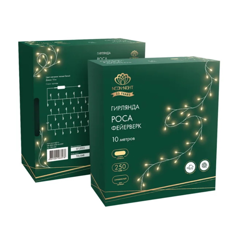 Гирлянда светодиодная "Роса "Фейерверк" Neon-Night 303-436 1764102, 10 м 250 LED  в Кинешме