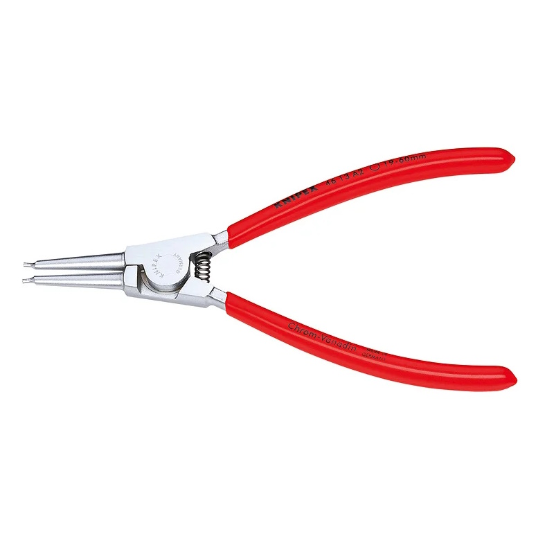 Щипцы для внешних стопорных колец Knipex KN-4613A2, прямые губки, Ø 19-60 мм, длина 180 мм, хром