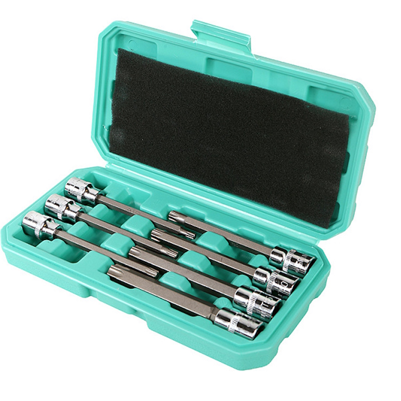 Набор головок Sturm 1045-18-T7-110, TORX 3/8",  110мм,  T25-60,  7шт,  пластиковый кейс,  СrV