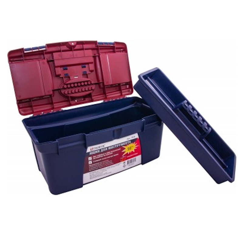 Ящик для инструмента Thorvik TB16 053805, 16", пластиковый, 410х220х195 мм в Муроме