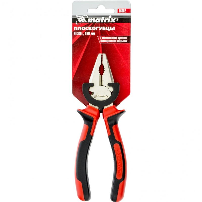 Плоскогубцы Matrix Nickel 16902 (160 мм, двухкомпонентные ручки) в Костроме