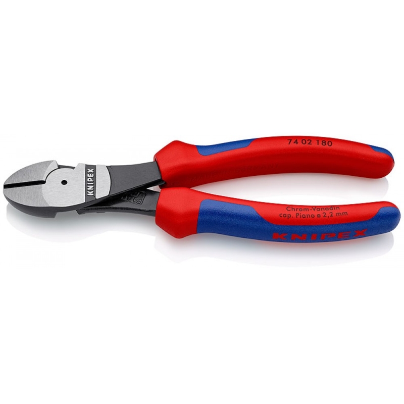 Бокорезы Knipex KN-7402180SB особо мощные, 180 мм, фосфатированные, 2-комп ручки в Угличе
