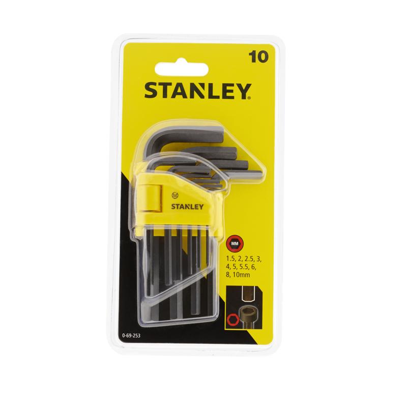 Набор шестигранных ключей Stanley 069253 (1,5-10 мм, 10 предметов) в Костроме