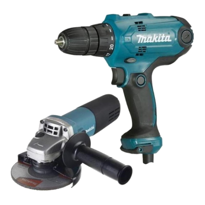 Набор инструментов Makita DK0117 (дрель DF0300 + УШМ 9555HN)