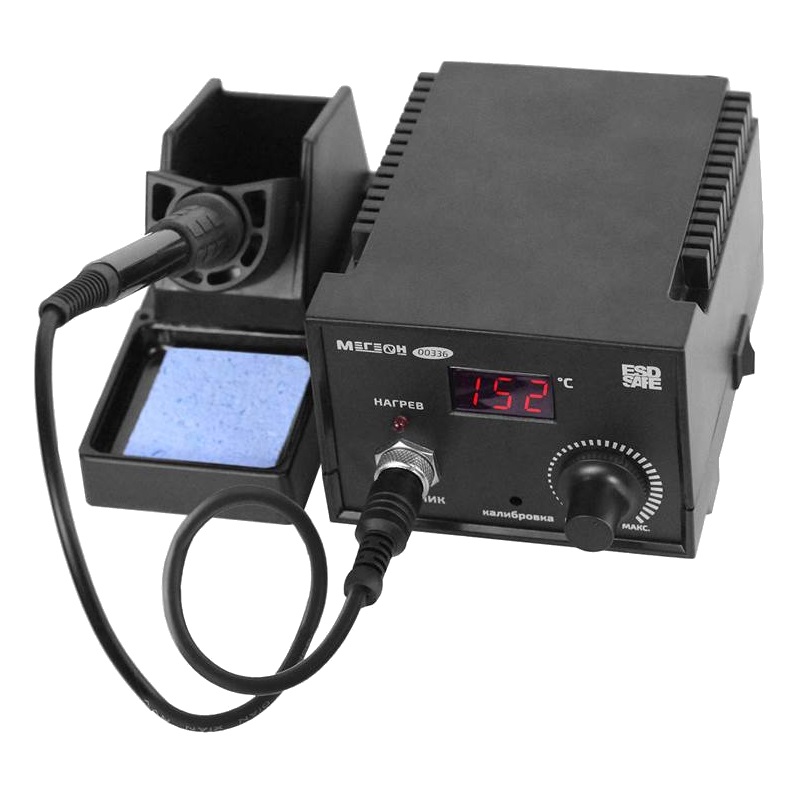 Малогабаритная паяльная станция Мегеон 00336 к0000019535 регулируемая