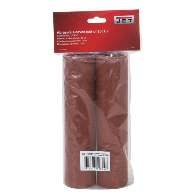 Шлифовальные втулки Jet 35012061K, 50,8х230 мм 80G для JOSS-S (2 шт.) в Твери