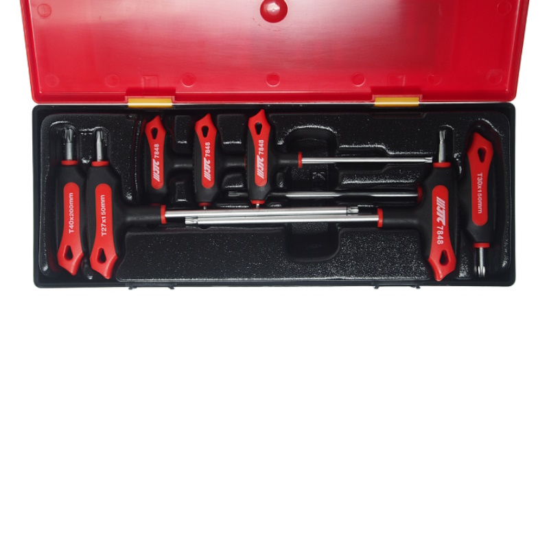 Набор ключей JTC JTC-K6074, TORX с отверстием, с Т-образной ручкой T10H-T40H, 7 предметов в Угличе