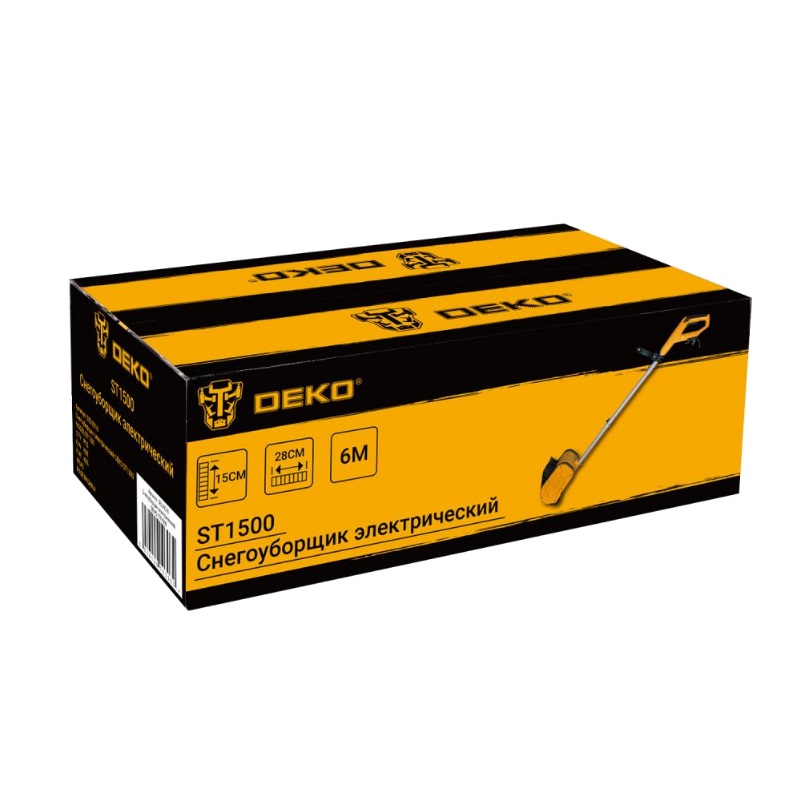Легкий снегоуборщик электрический Deko ST1500 082-0016 в Костроме