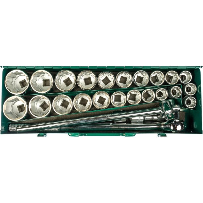 Набор головок торцевых Jonnesway S04H6327S дюймовых (SAE 3/4"DR 7/8"-2" 27 предметов) в Ярославле