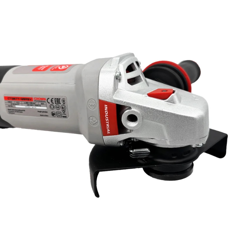 Угловая шлифовальная машина Crown CT13678-125RS (CS), 1700Вт, 125 мм