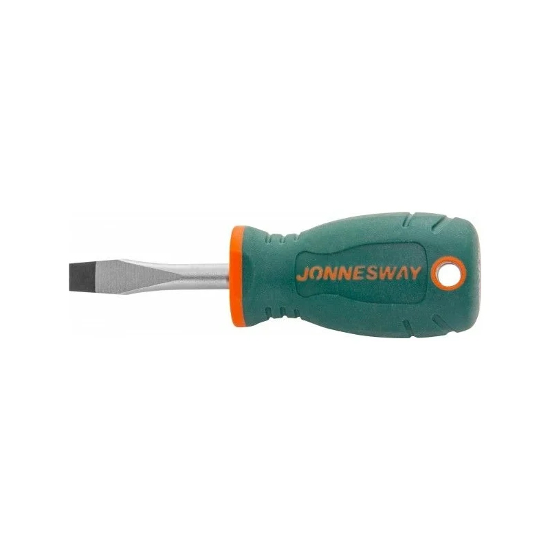 Отвертка Jonnesway D77S638 046375 стержневая шлицевая ANTI-SLIP GRIP, SL6.5х38 мм в Муроме