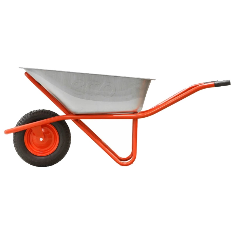 Тачка строительная одноколесная Eco WB301-1, 130л, 300кг, пневмоколесо 4.00-8