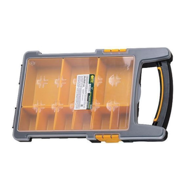 Ящик для крепежа Fit 65648 органайзер 135 340х200х60 мм съемные ячейки 1302₽