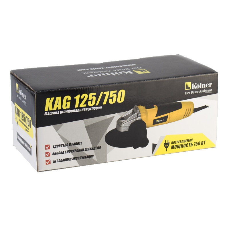 Угловая шлифмашина Kolner KAG 125/750