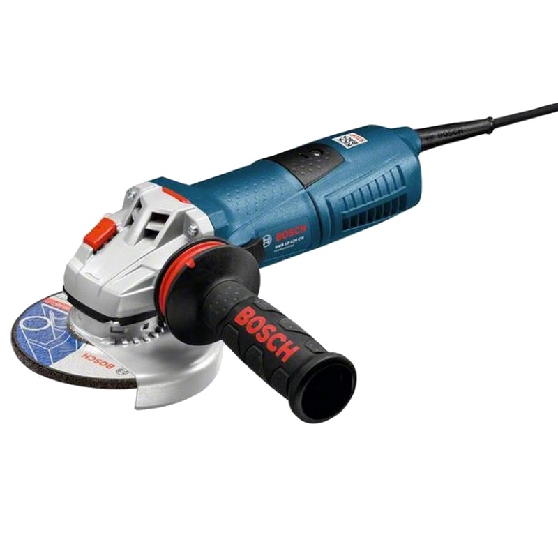 Угловая шлифмашина (болгарка) Bosch GWS 12-125 CIE 0.601.794.002, 125 мм, 1200 Вт, плавный пуск, регулировка оборотов