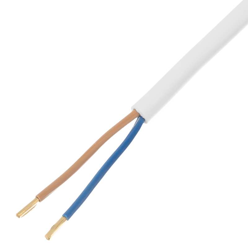 Шнур сетевой Denzel Energy Series 37660, ПВС, 1,5 м, 2х1 мм, с неразборной вилкой, белый в Твери