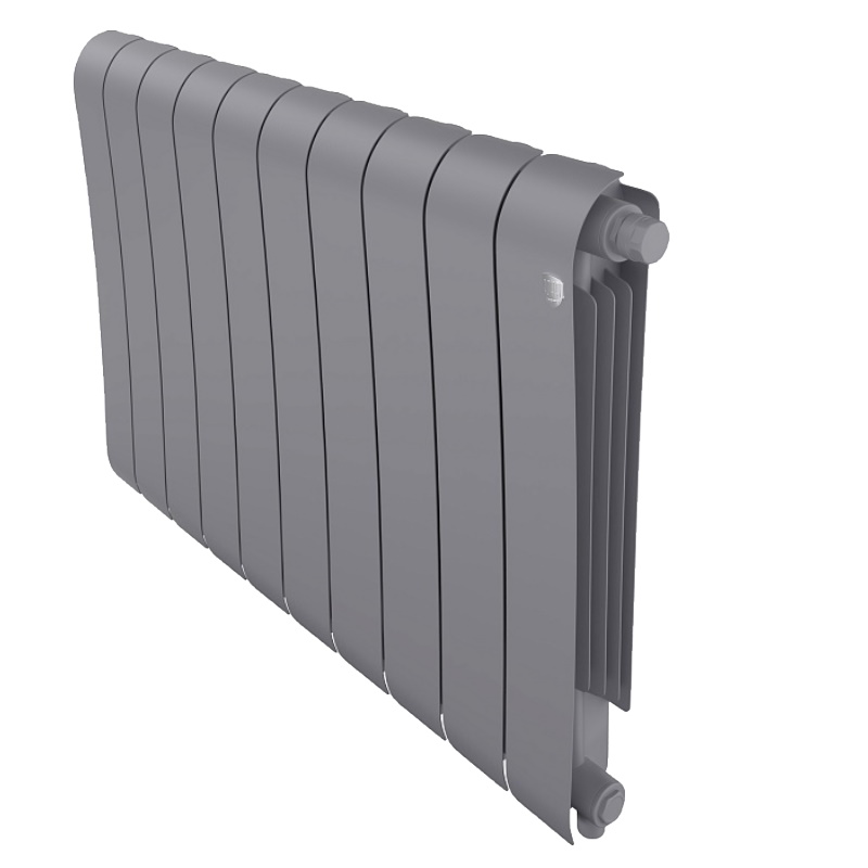 Радиатор биметаллический Royal Thermo Infinity 500 Silver Satin VR80 НС-1658386 10 секций 19950₽