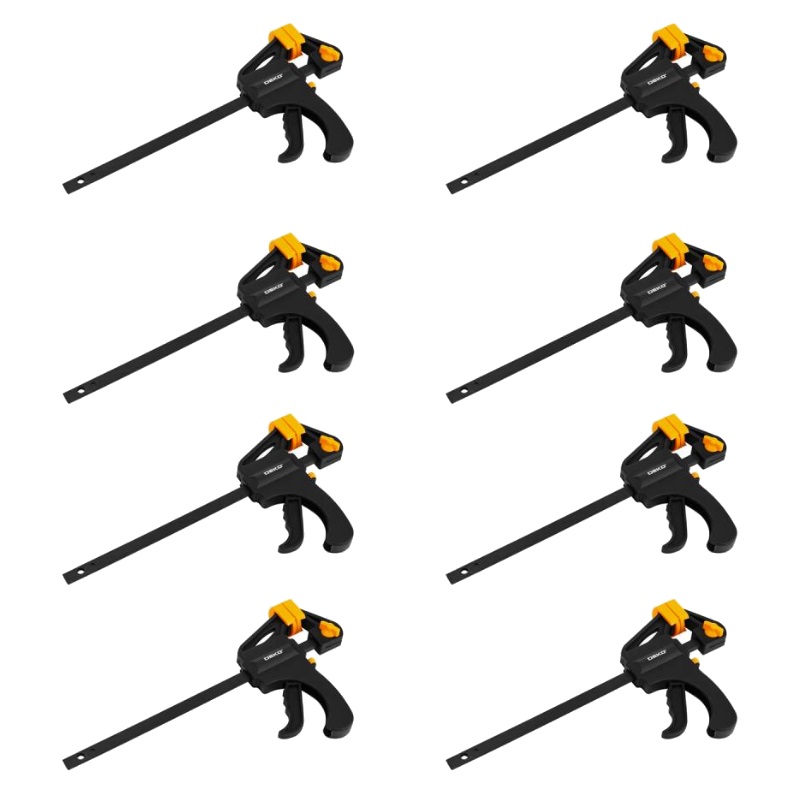 Набор быстрозажимных струбцин Deko CL100-8 065-0669 100 мм 8 шт 1025₽