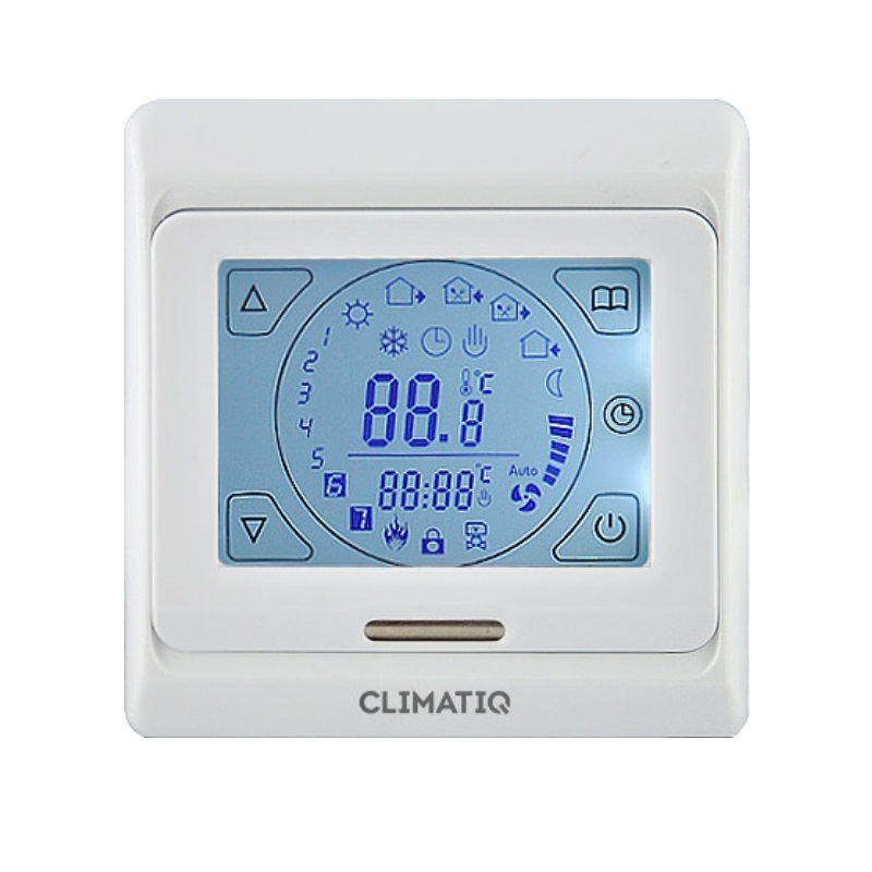 Терморегулятор программируемый Climatiq ST с сенсорным управлением (белый) 20667 в Иваново