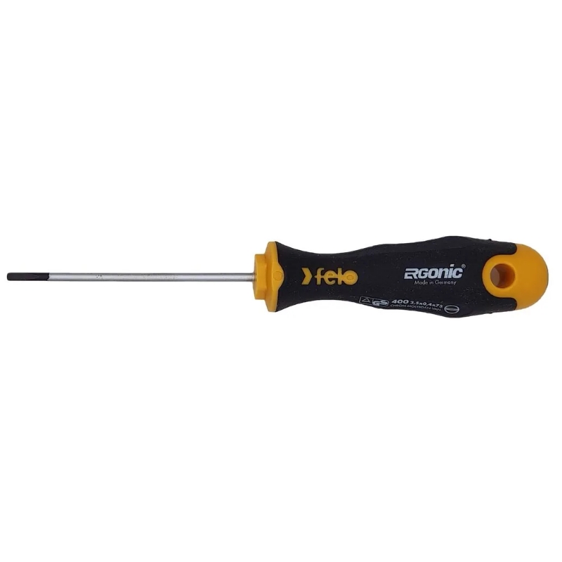 Отвертка Felo Ergonic 40002210, плоская шлицевая 2,5X0,4X75 (Германия) в Туле