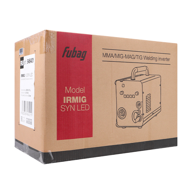 Сварочный полуавтомат Fubag IRMIG 140 SYN LED с горелкой 150А в комплекте