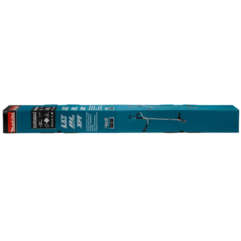 Коса аккумуляторная LXT BL Makita DUR368AZ (550 Вт, велорукоятка, нож 4T, 2xАКБ 18В 632G59-7 и ЗУ 630876-7) в Переславле