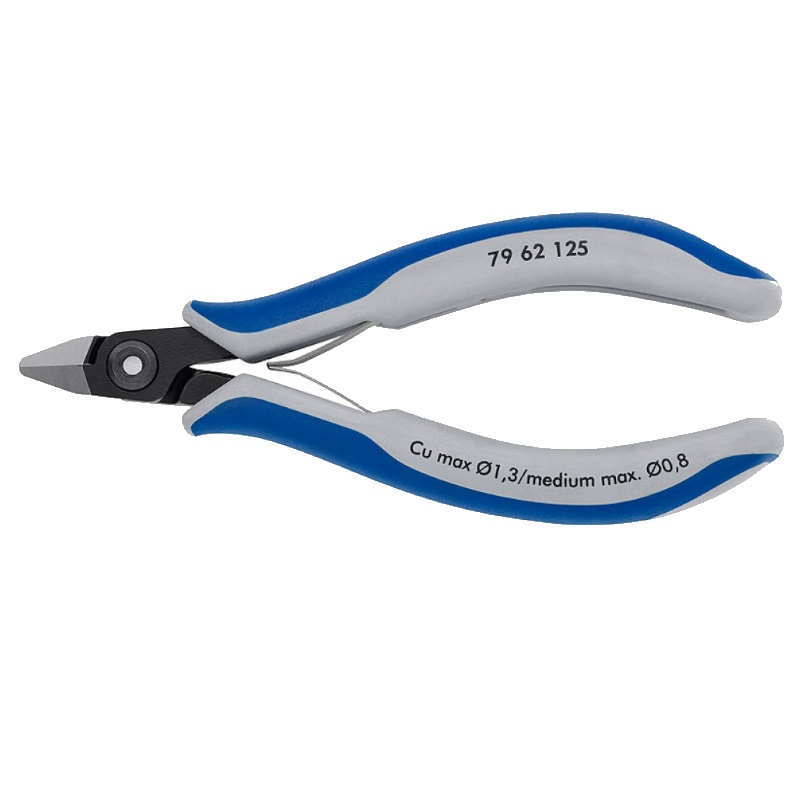 Бокорезы прецизионные Knipex KN-7962125 острая головка зажим для проволоки 125 мм 2-компонентные ручки 12460₽