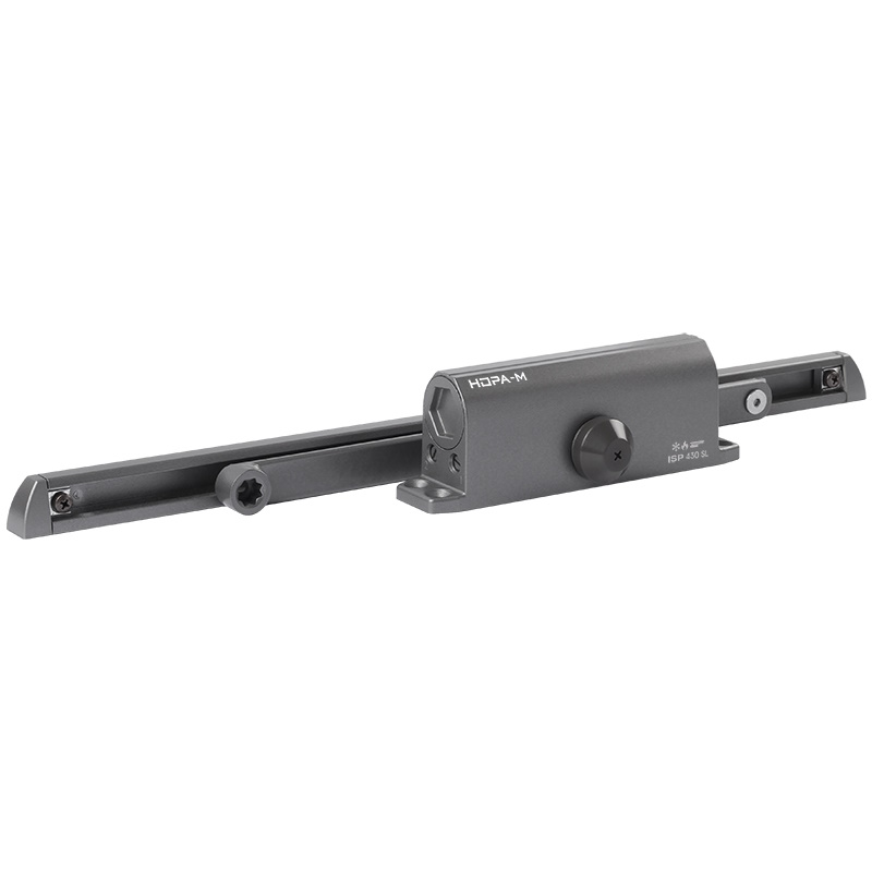 Доводчик дверной Нора-М ISPARUS 430 Slider 18774, от 40 до 100 кг, графит, со скользящей тягой в Муроме