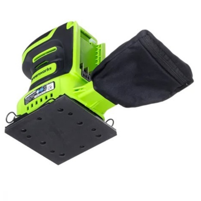 Плоская шлифмашина аккумуляторная Greenworks G24SS14 24V 3100507CUA, 115x140мм,5500 об/мин,ампл. 1,6 мм,1х2Ач,ЗУ,кор в Вологде