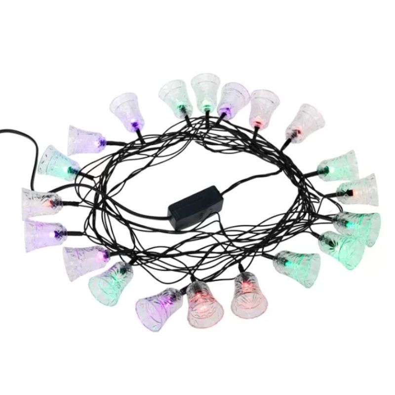 Гирлянда светодиодная "Колокольчики" Neon-Night 303-062 1250835, 2.8м 20LED мульти RGB 2Вт IP20 с контроллером  в Рыбинске