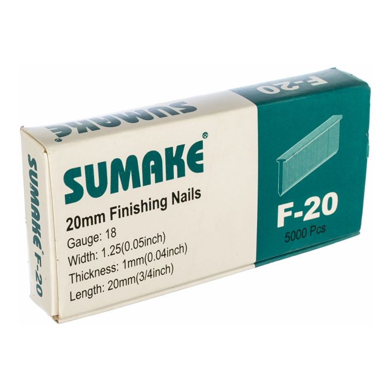Гвозди Sumake F20, для F18/30 и F18/50, 1x1,25x20 мм, 5000 шт