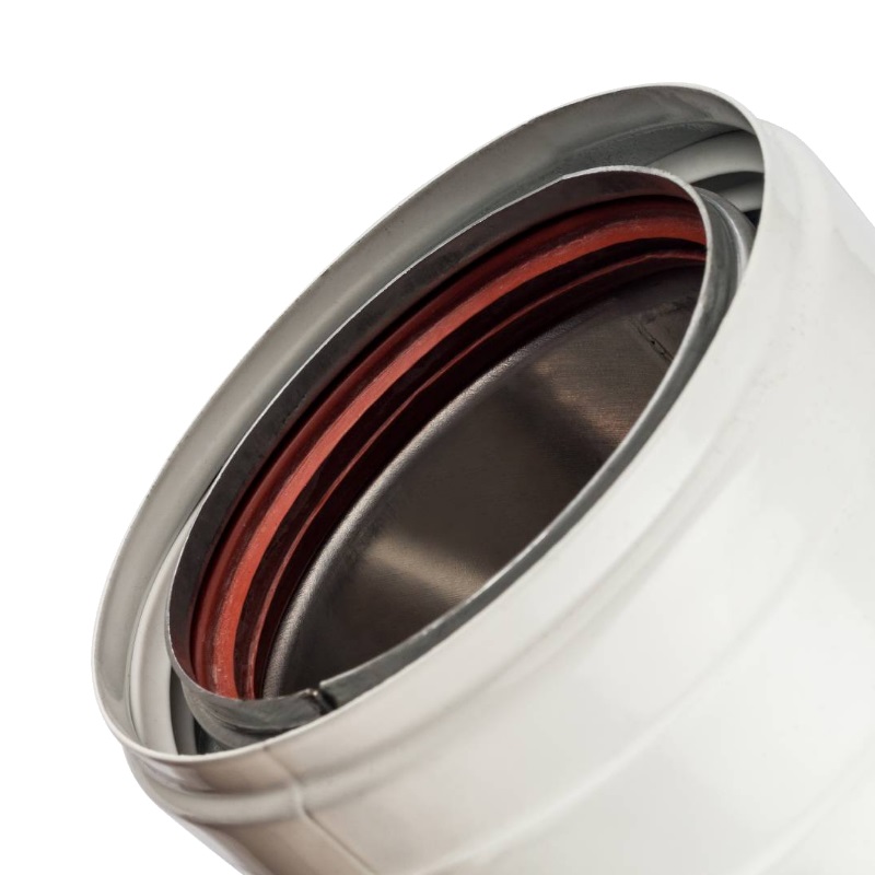 Отвод дымохода 90° Stout SCA-0080-800090 DN 80, утепленный