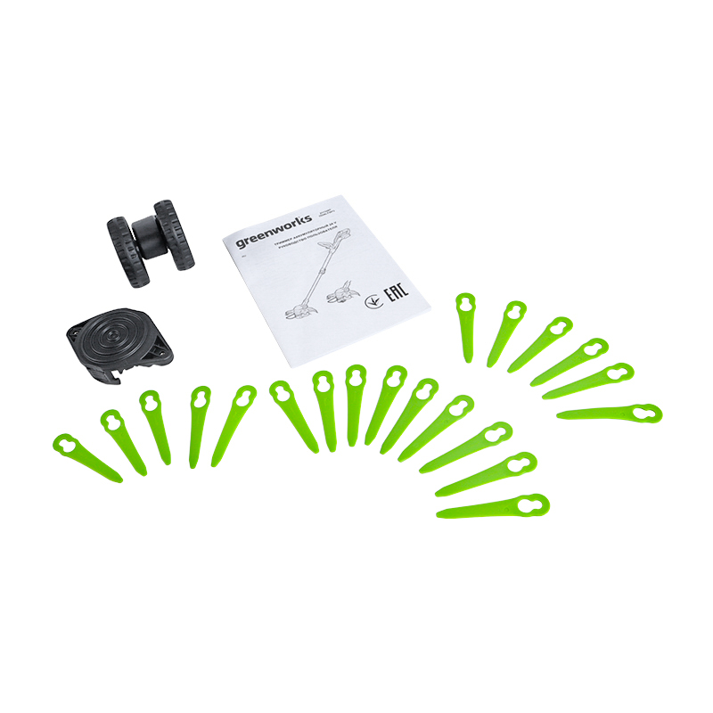 Триммер Greenworks G24LT301 2113207, 24В, 2 в 1, аккумуляторный, 30 см, без АКБ и ЗУ в Иваново