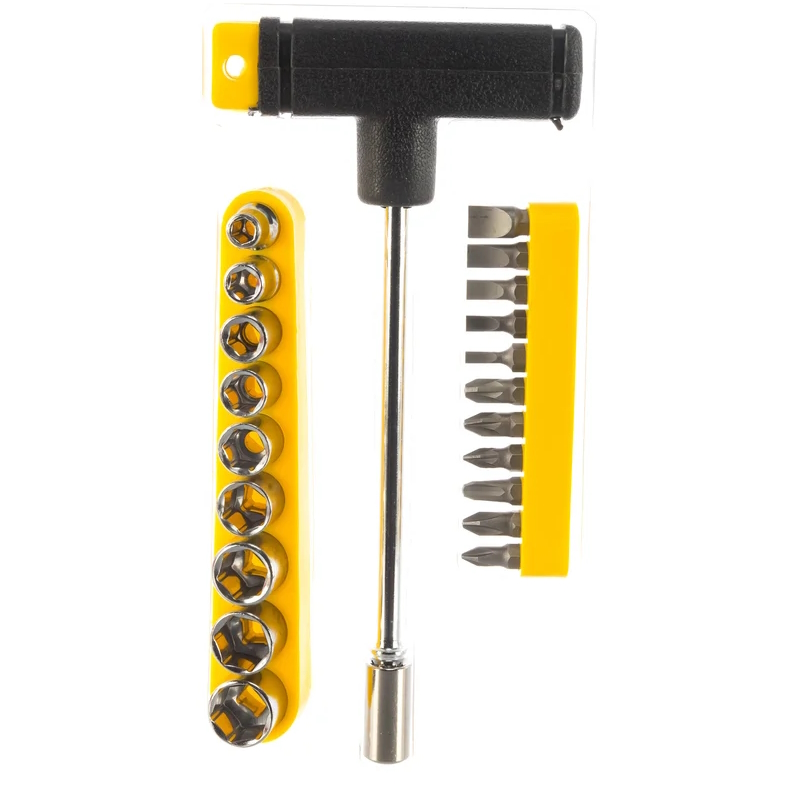 Отвертка Т-образная Stayer Maxfix 2540-H20, с битами и торцовыми головками, 22-в-1, 22 предмета во Владимире