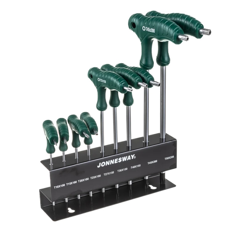 Комплект угловых ключей Jonnesway H10MT09S, "TORX", T10-T50, 9 предметов в Иваново
