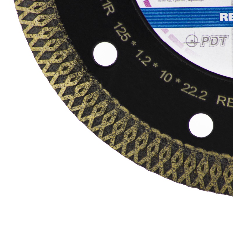 Круг отрезной алмазный PDT Relief Ultra 1А1R (125х1.2х10х22.2 мм) 820205RLFU