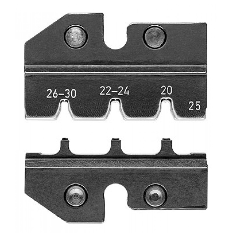 Плашка опрессовочная Knipex KN-974925: штекеры Micro-Fit™ Molex, AWG 30-26/24-22/20, 3 гнезда в Рыбинске