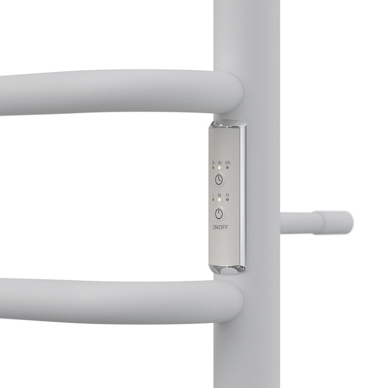 Полотенцесушитель электрический Point PN90846W П6 (60x40, Сатурн, боковое подключение, 6 перекладин) в Коврове