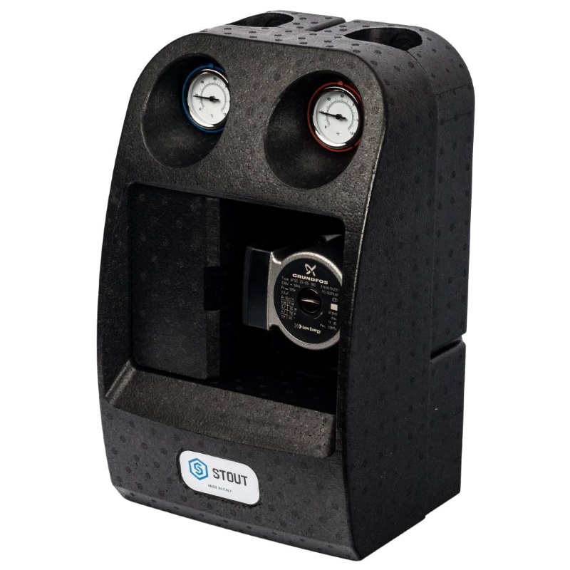 Насосная группа Stout SDG-0003-002502, с трехходовым приводным смесителем 1", с насосом Grundfos UPSO 25-65/180 в Череповце