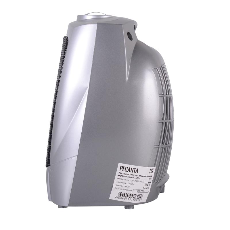 Компактный тепловентилятор Ресанта ТВК-1 67/2/3 (1800 вт, встроенный термостат)