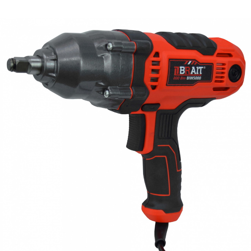 Гайковерт сетевой Brait BIW5000 2101258078 800 Вт 220В50 Гц 3600 обмин 7200 удмин 500 Нм кабель 2 м 4163₽