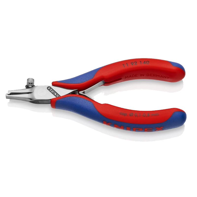 Стриппер для электроники Knipex KN-1192140, 0.1-0.8 мм, длина 140 мм, двухкомпонентные ручки