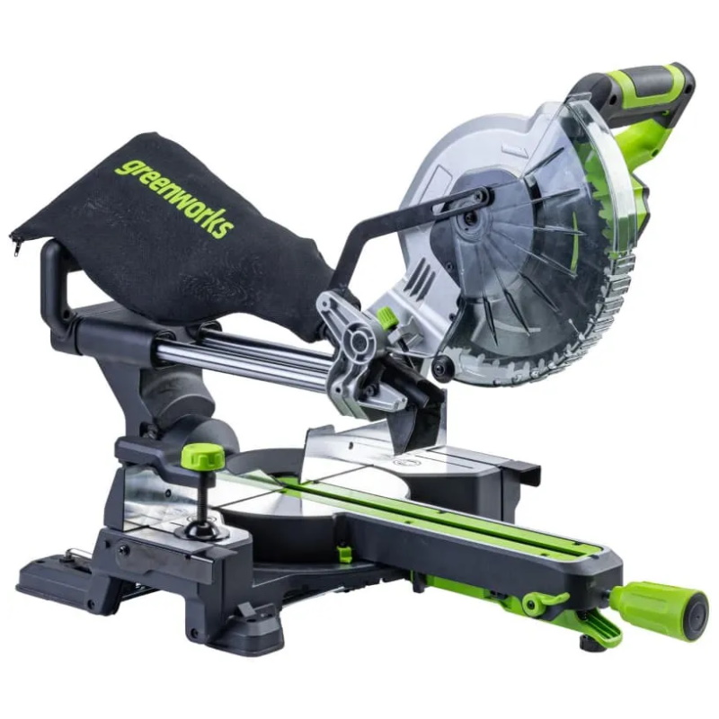 Торцовочная пила Greenworks GD24MS216 1501707UG, 24V, б/щ, 4800 об/мин, 216x30 мм, рез 65х310 мм, с 1хАКБ 5Ач и ЗУ в Муроме